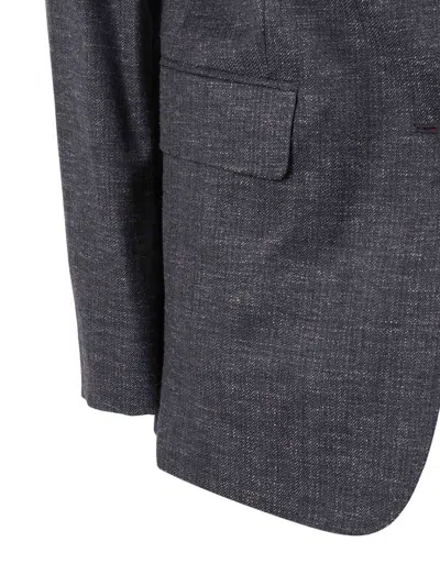 Max Mara Hodeida Button Jacket In Gray