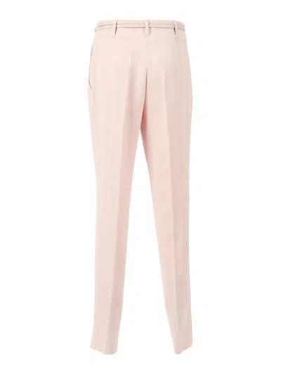 Max Mara Gisella Belt Trousers In Pink