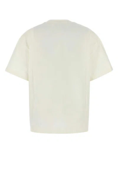 Jil Sander Crewneck Short Sleeves Classic Print T-shirt Clothing In White