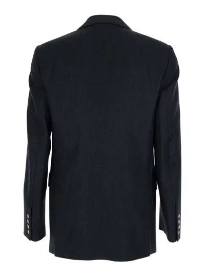 Vivienne Westwood Grey Double-breasted Jacket With Wide Peak Lapels In Wool Man In Multi