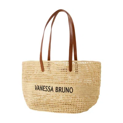 Vanessa Bruno Panier Shopper Bag In Brown