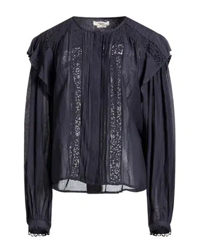 Isabel Marant Étoile Marant Étoile Woman Shirt Navy Size 8 Cotton, Viscose In Blue