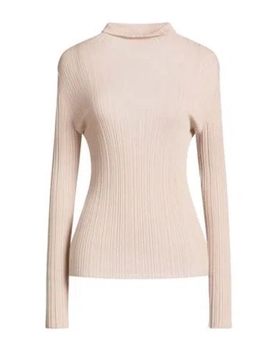 Agnona Woman Turtleneck Blush Size L Cashmere In Pink