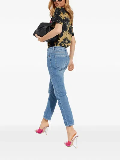 One Teaspoon Logo-patch Jeans In Blue