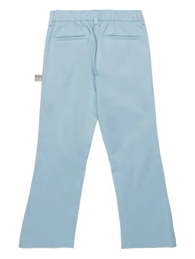 N°21 Button Trousers In Blue