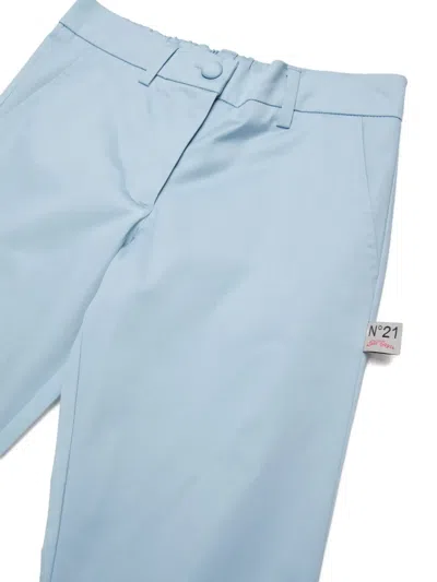 N°21 Button Trousers In Blue