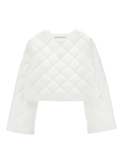 Monnalisa Quilted Jacket In White