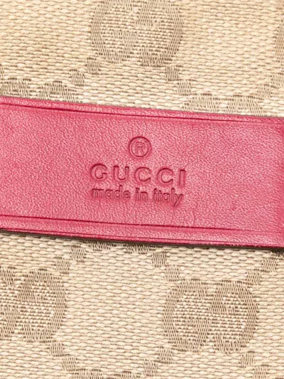 Pre-owned Gucci 2016-2025 Gg Canvas Web Tote Bag In Brown