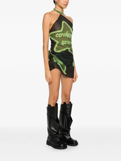 Cowboys Of Habit 4ever Star-graphic Skirt Set In Black