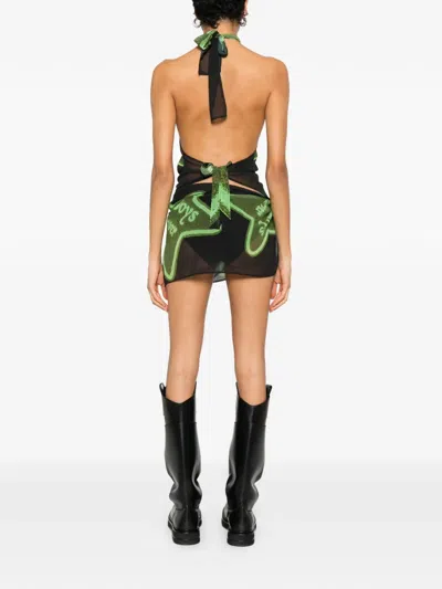 Cowboys Of Habit 4ever Star-graphic Skirt Set In Black