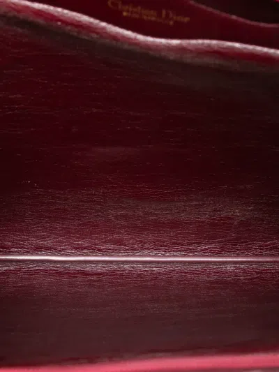 Pre-owned Dior 20th Century Issimo Trotter Canvas Tote Bag In Red