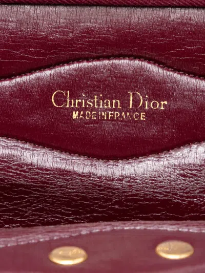 Pre-owned Dior 20th Century Issimo Trotter Canvas Tote Bag In Red