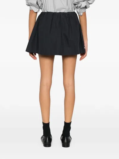 Maje Floral.print A-line Mini Skirt In Black