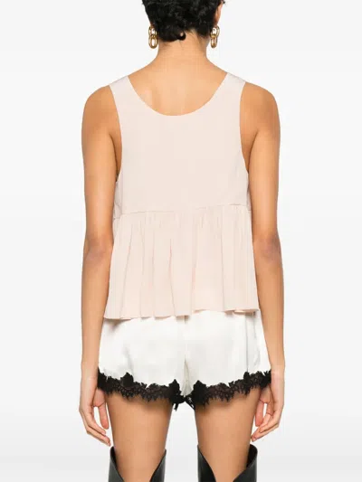 Chloé Peplum-hem Top In Neutral