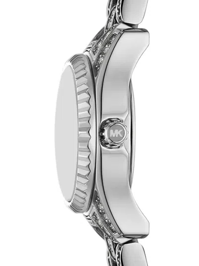 Michael Kors Mini Lexington 19mm Watch In Silver