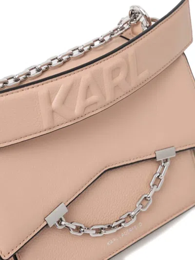 Karl Lagerfeld Chain-strap Cross Body Bag In Pink
