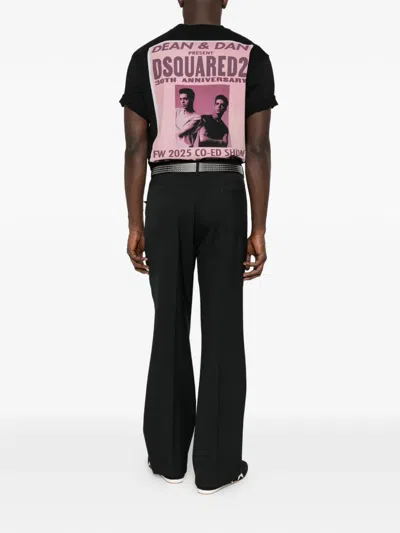 Dsquared2 Logo-print T-shirt In Black