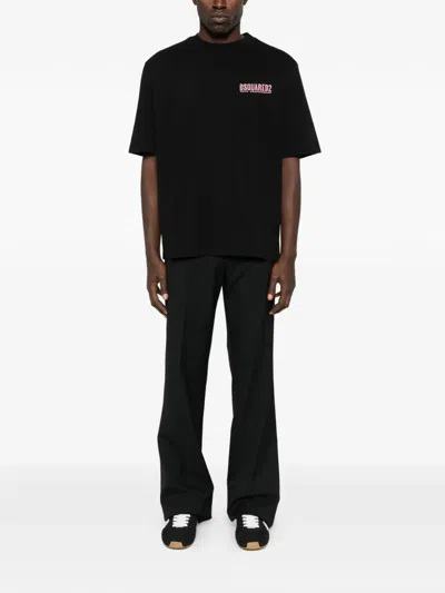 Dsquared2 Logo-print T-shirt In Black