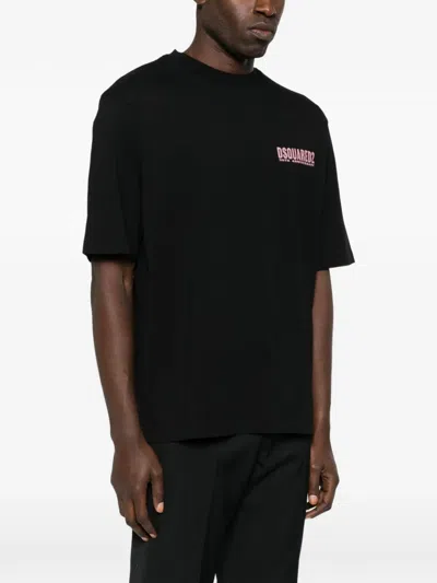 Dsquared2 Logo-print T-shirt In Black
