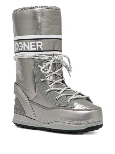 Bogner Lace-up Snow Boots In Gray
