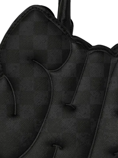 Sprayground Spritz Shark-shaped Top-handle Bag In Black