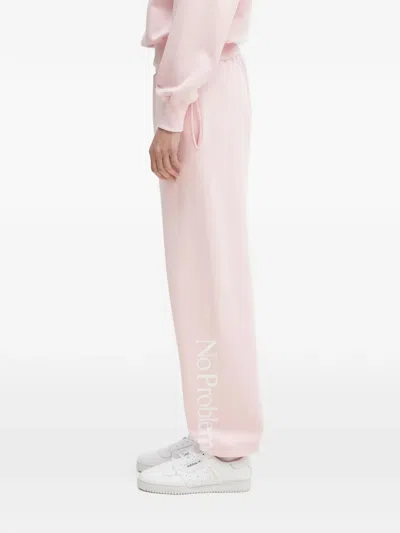 Aries Elastic-waistband Track Pants In Pink