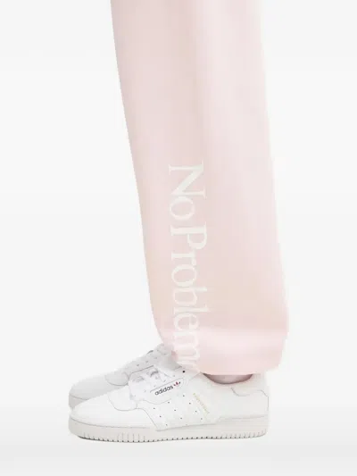 Aries Elastic-waistband Track Pants In Pink