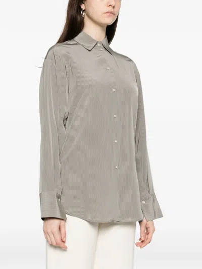 Rohe Striped Button-down Shirt In Gray