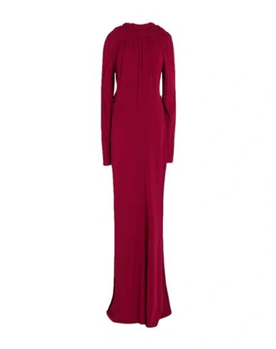 Alberta Ferretti Woman Maxi Dress Garnet Size 10 Viscose In Red