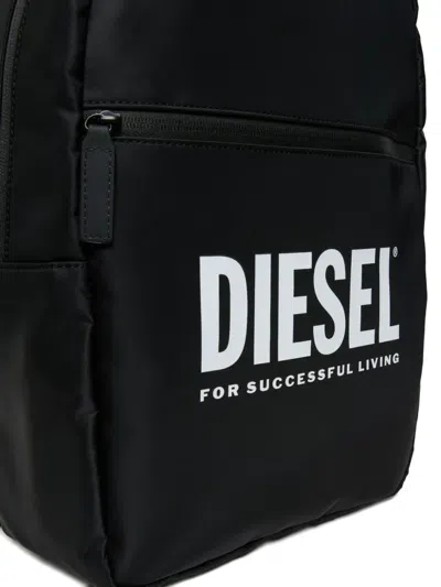 Diesel Wisty Logo-print Backpack In Black