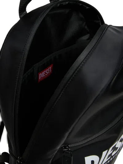 Diesel Wisty Logo-print Backpack In Black