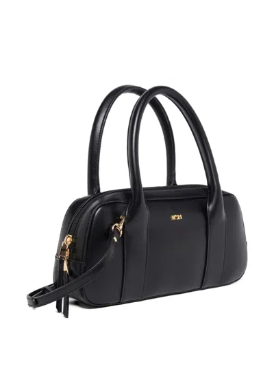 N°21 Top Handle Shoulder Bag In Black