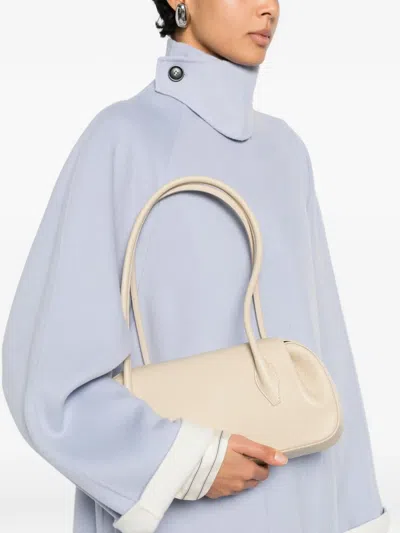 Yuzefi Oyster Shoulder Bag In Neutral