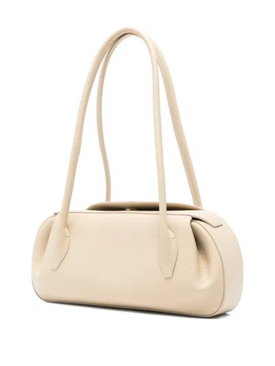 Yuzefi Oyster Shoulder Bag In Neutral
