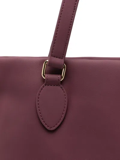 Love Moschino Logo Lettering Tote Bag In Burgundy