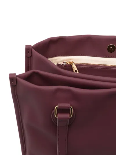 Love Moschino Logo Lettering Tote Bag In Burgundy