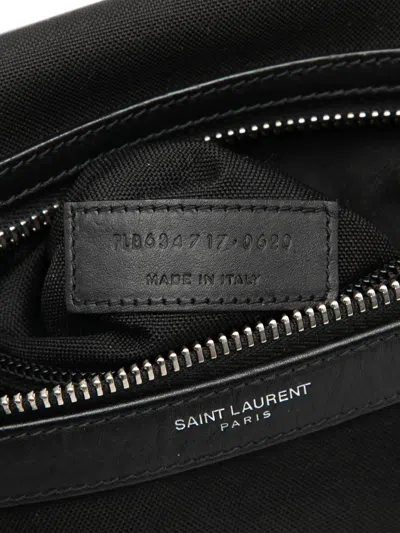Pre-owned Saint Laurent 2020 Canvas City Belt Bag In Black