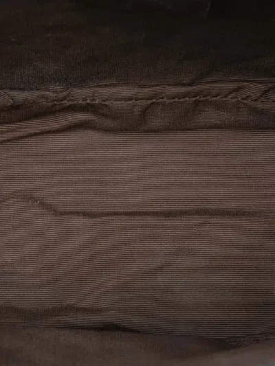 Pre-owned Gucci 2000-2015 Gg Denim Boat Shoulder Bag In Brown