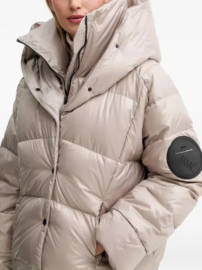 Mmc Studio Hooded Quilted Jacket In Neutral