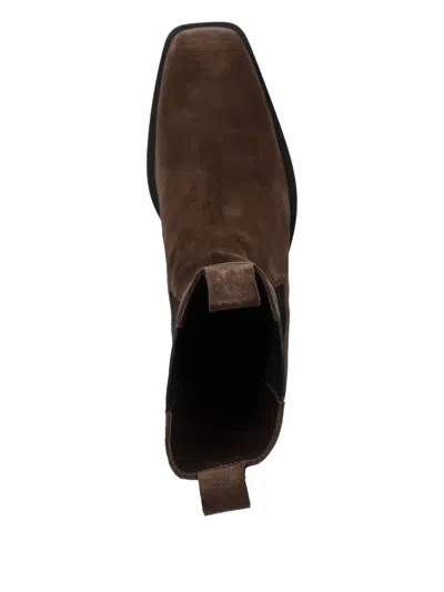 Copenhagen Pull-tab Chelsea Boots In Brown