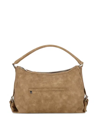 Stand Oil Mushy Zip Shoulder Bag In Brown