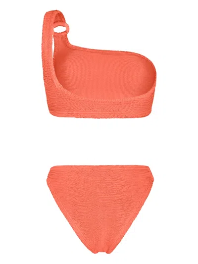 Paramidonna Stassie One-shoulder Bikini In Orange