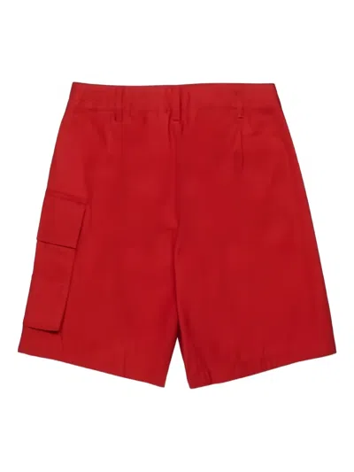 Marni Belt-loop Pocket Shorts In Red