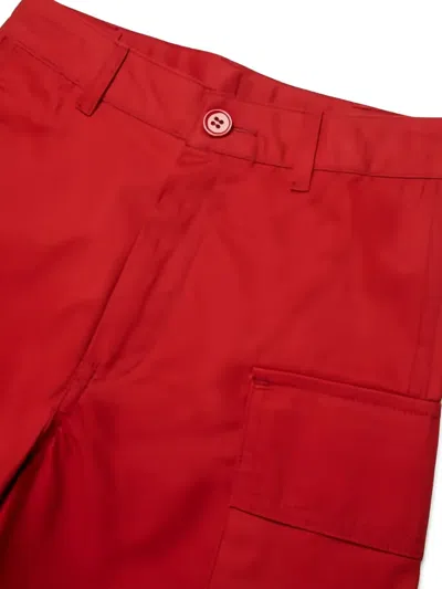 Marni Belt-loop Pocket Shorts In Red