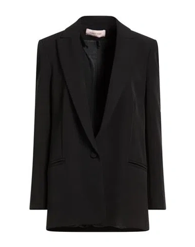 Twenty Easy By Kaos Woman Blazer Black Size 8 Polyester, Elastane In Black