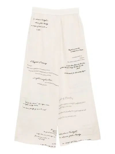 Zimmermann Dream Embroiderd Pants In White