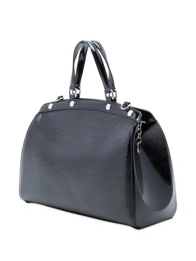 Pre-owned Louis Vuitton 2013 Electric Epi Brea Mm Satchel In Black