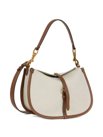 Etro Medium Pony Shoulder Bag In Neutral