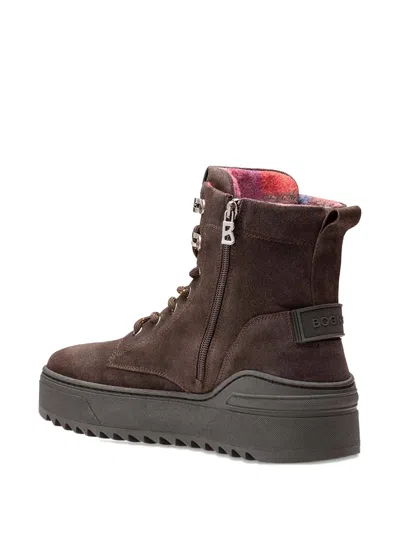Bogner Lace-up Ankle Boots In Brown