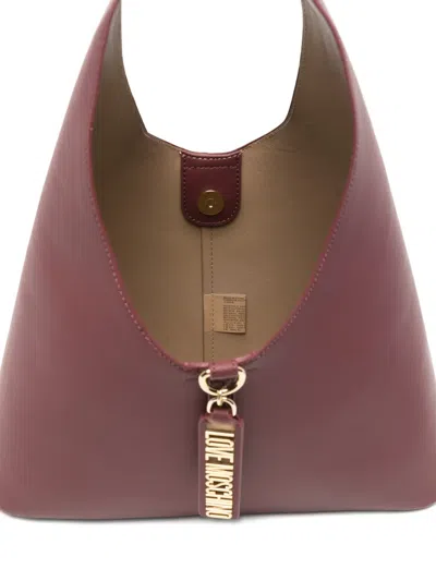 Love Moschino Charm Shoulder Bag In Red